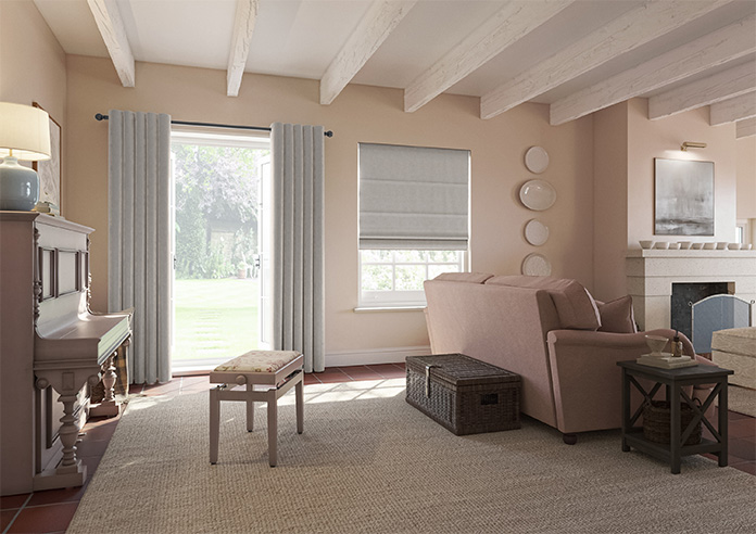 Oleander, Glacier - Roman Blind - Image 6